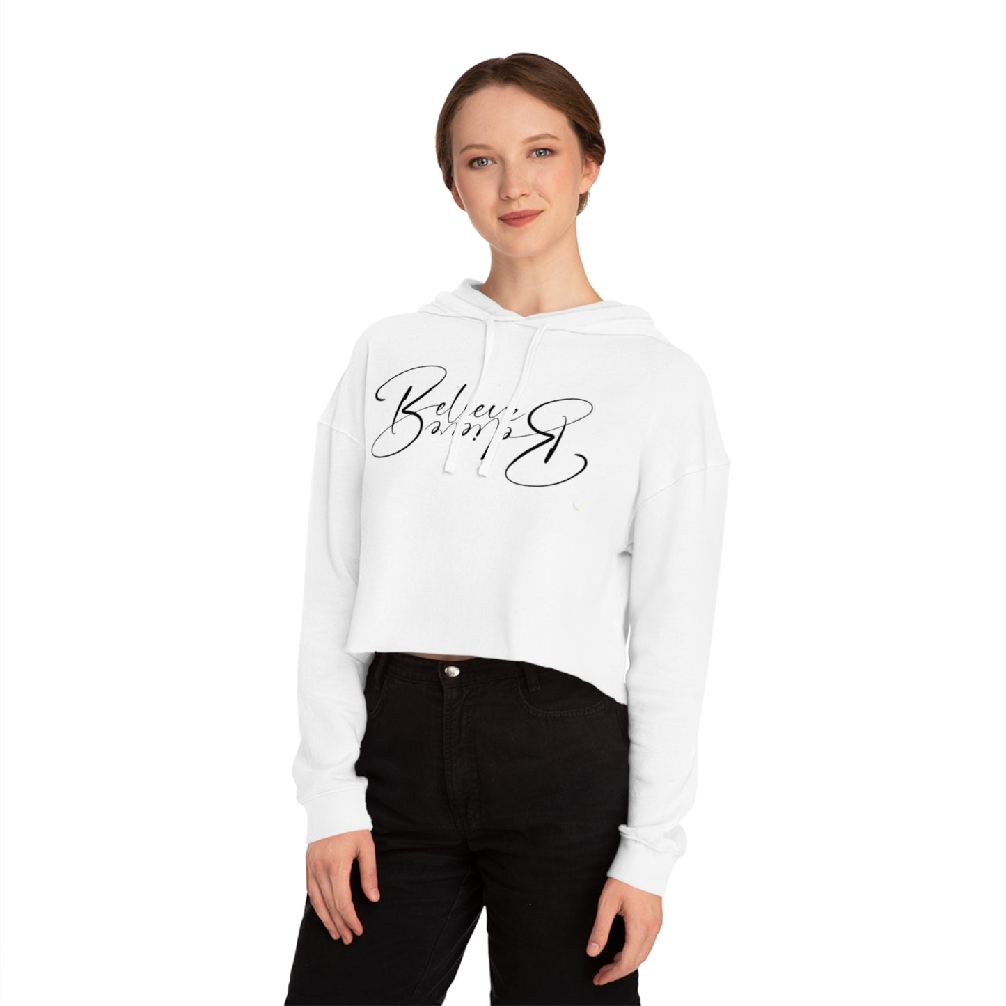 Believe Women’s Cropped Hooded Sweatshirt